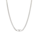 Ανδρικό Ασημί Κολιέ Emporio Armani EGS3246040 Mε Ατσάλινη Αλυσίδα