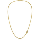 Ανδρικό κολιέ Tommy Hilfiger 2790365, με στοιχείο ενσωματομένο στην αλυσίδα κατασκευασμένο από χειρουργικό ατσάλι σε χρυσό χρώμα.