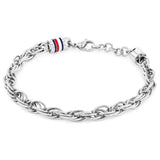 Ανδρικό Βραχιόλι Ατσάλινο Tommy Hilfiger Σε Ασημί Χρώμα