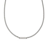 Ανδρικό Κολιέ Emporio Armani EGS3188040 Ταυτότητα Με Ασημί Αλυσίδα