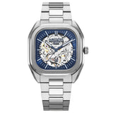 Ανδρικό ρολόι Roamer Mechano 985986-41-45-20 κουρδιστό boxset με ασημί μπρασελέ & μπλε καντράν 39.5mm.