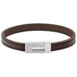 Ανδρικό Δερμάτινο Βραχιόλι Calvin Klein 35100021 Δερμάτινο Καφέ