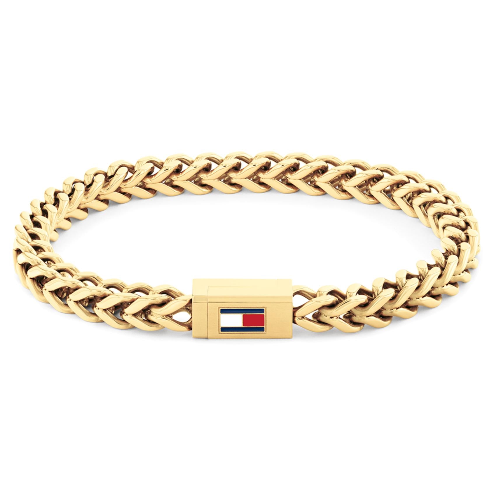 Ανδρικό βραχιόλι χειροπέδα Tommy Hilfiger 2790648 από ατσάλι σε χρυσό χρώμα.