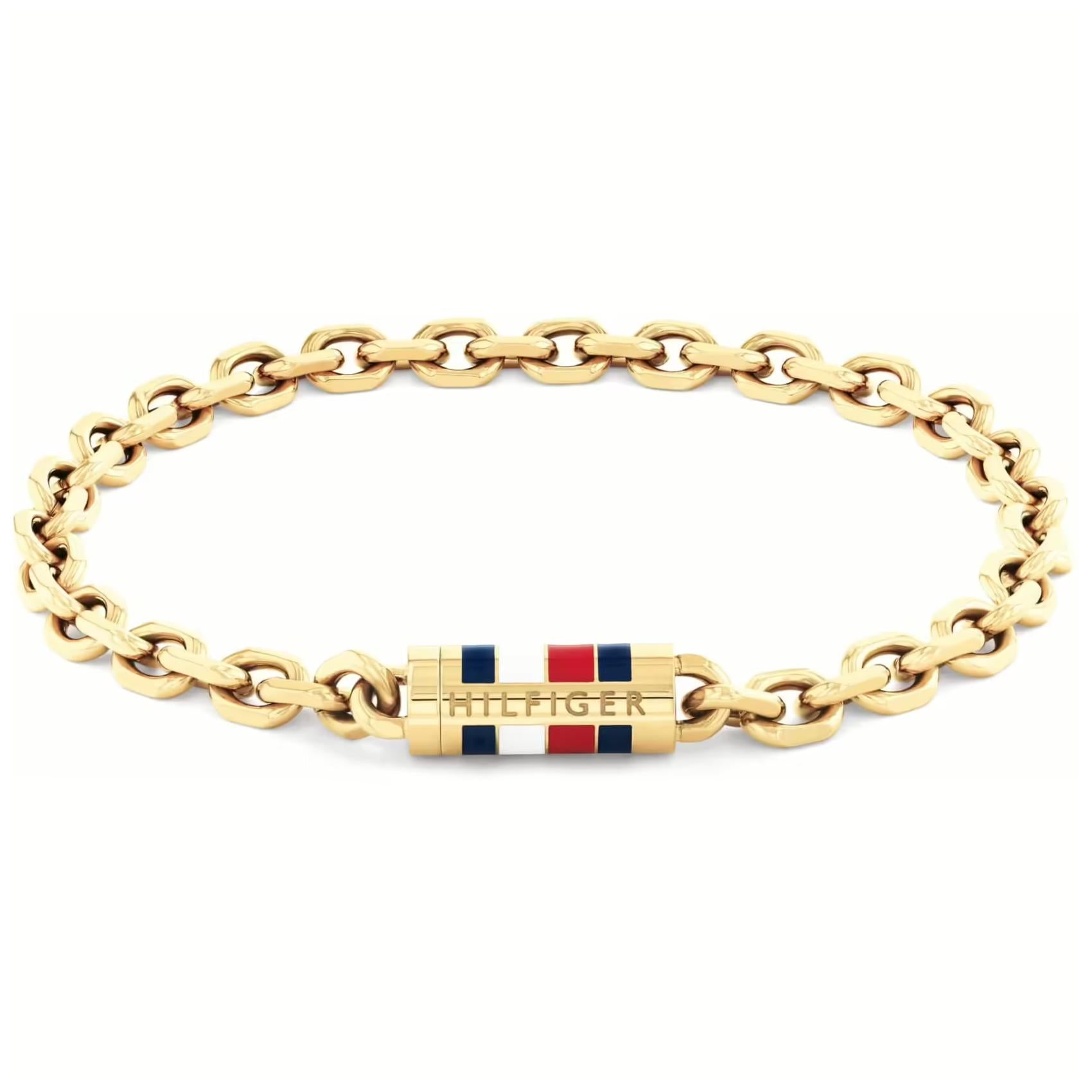 Ανδρικό βραχιόλι χειροπέδα Tommy Hilfiger 2790653 από ατσάλι σε χρυσό χρώμα.