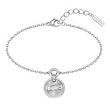 Βραχιόλι Lacoste 2040404 Ατσάλινο Με Στρογγυλό Κρεμαστό Στοιχείο