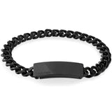 Ανδρικό βραχιόλι Calvin Klein 35000418 κατασκευασμένο από ατσάλι σε μαύρο χρώμα με σχέδιο μπρασελέ και μαύρο μαγνητικό κούμπωμα.