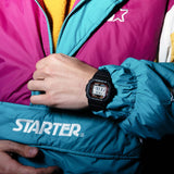 Casio G-Shock GW-M5610U-1 Solar με μαύρο καουτσούκ λουράκι και ψηφιακό καντράν.