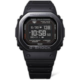 Προπονητικό ρολόι smartwatch G-Squad Casio G-Shock DW-H5600MB-1ER Solar με μαύρο καουτσούκ λουράκι και μαύρο καντράν διαμέτρου 44,5mm σε τετράγωνο σχημα.