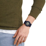 Ρολόι χρονογράφος Casio Illuminator WS-1400H-1AVEF με μαύρο καουτσούκ λουράκι, μαύρο καντράν σε τετράγωνο σχημα με ψηφιακή ένδειξη και στεγανότητα 10ATM-100Μ.