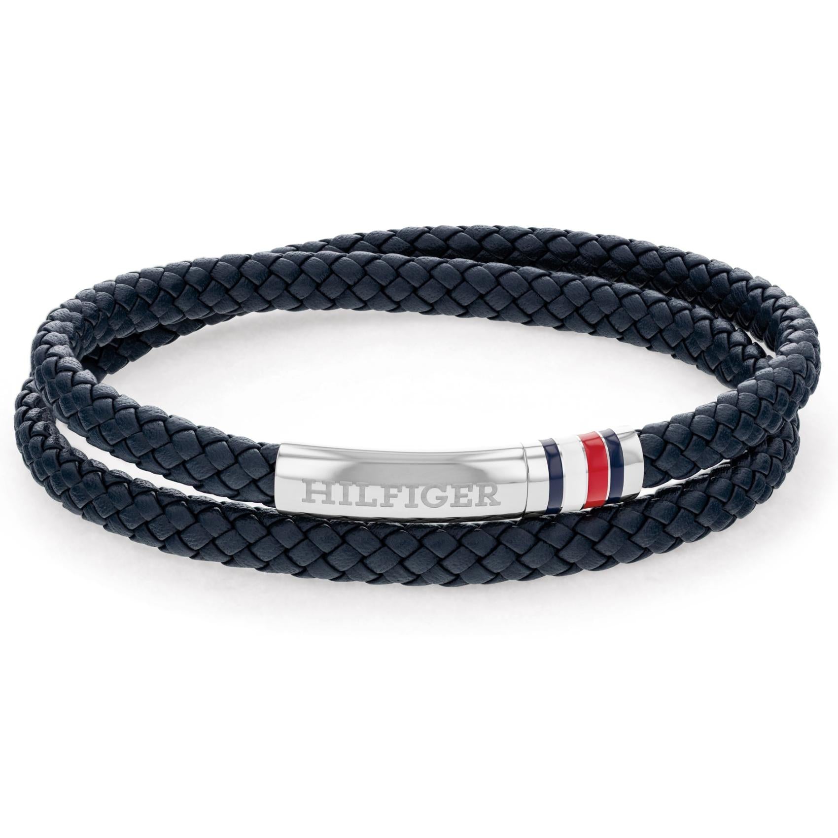 Διπλό Βραχιόλι Tommy Hilfiger 2790549 Δερμάτινο Μπλε