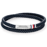 Διπλό Βραχιόλι Tommy Hilfiger 2790549 Δερμάτινο Μπλε