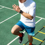 Προπονητικό ρολόι smartwatch G-Squad Casio G-Shock DW-H5600MB-1ER Solar με μαύρο καουτσούκ λουράκι και μαύρο καντράν διαμέτρου 44,5mm σε τετράγωνο σχημα.