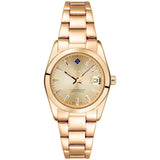 Ρολόι Gant Everett Mini G186006 με χρυσό ατσάλινο μπρασελέ και χρυσό καντράν 28mm με ημερομηνία.