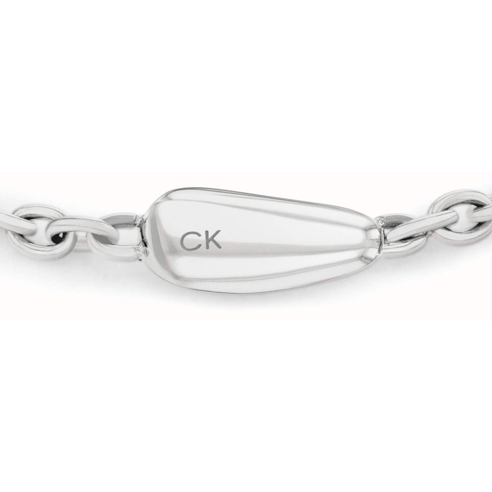 Γυναικείο βραχιόλι Calvin Klein 35000603 ατσάλινο ασημί, κοντινή λήψη.