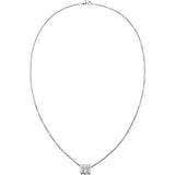 Κολιέ calvin klein 35000258 με αλυσίδα και κρεμαστό σε ασημένιο χρώμα.