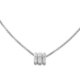Κολιέ calvin klein 35000258 με αλυσίδα και κρεμαστό σε ασημένιο χρώμα.