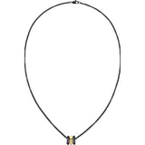 Κολιέ calvin klein 35000259 με αλυσίδα και κρεμαστό σε μαύρο χρώμα.