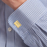 Ανδρικά μανικετόκουμπα Tommy Hilfiger 2790570 σε τετράγωνο σχήμα και χρυσό χρώμα από ανοξείδωτο ατσάλι.