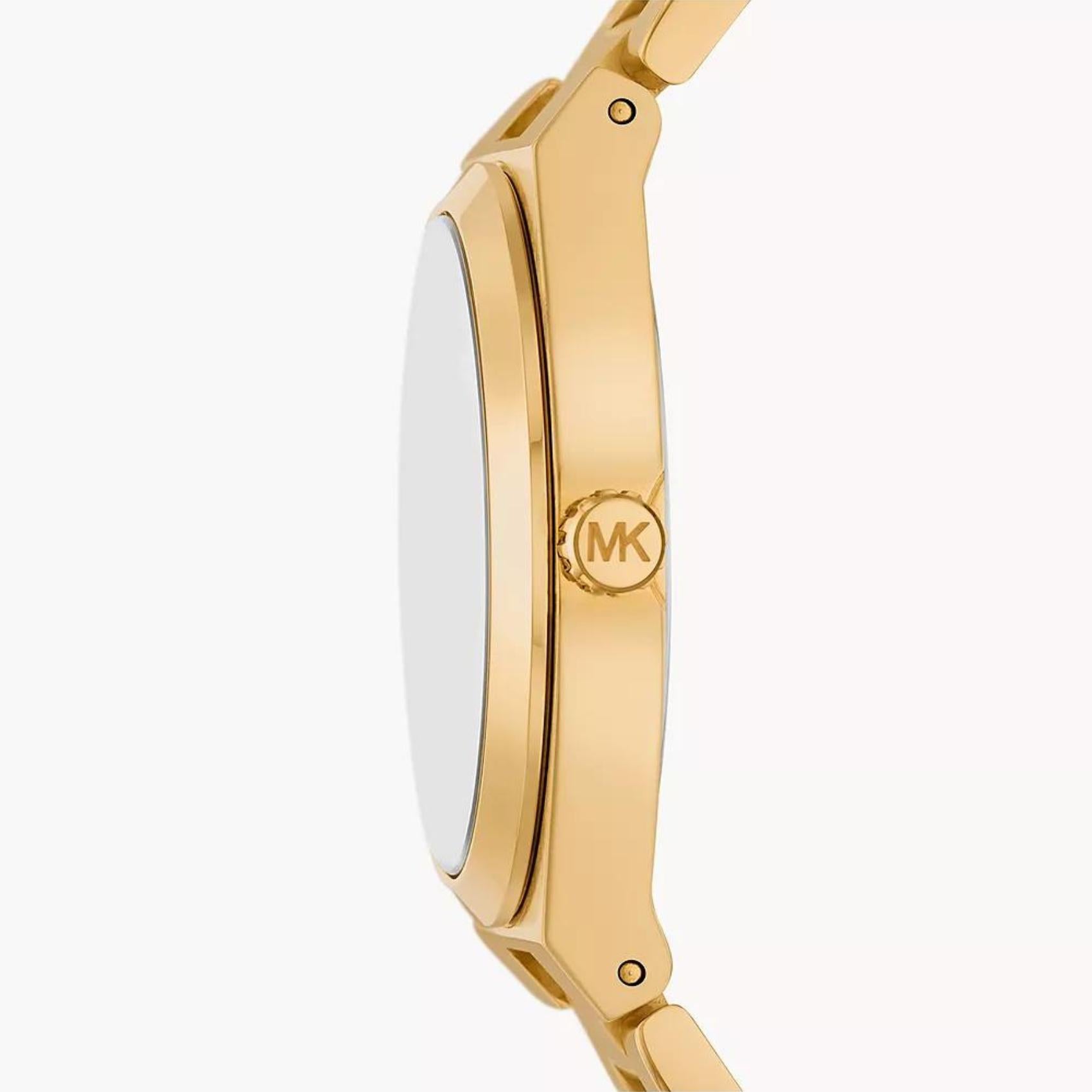 Γυναικείο ρολόι Michael Kors Lennox MK7391 με χρυσό ατσάλινο μπρασελέ και άσπρο καντράν 37mm.