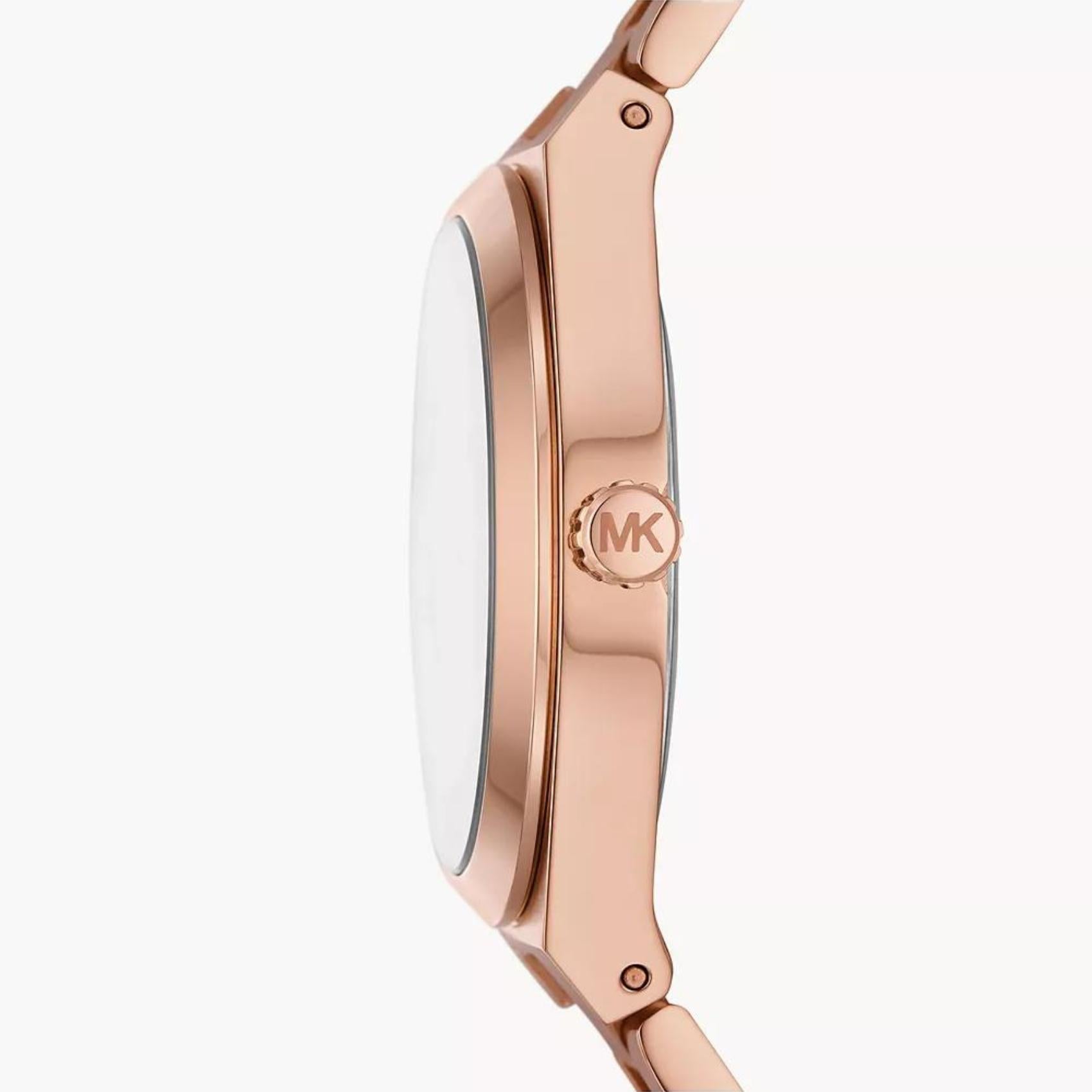 Γυναικείο ρολόι Michael Kors Lennox MK7462 με ροζ χρυσό ατσάλινο μπρασελέ και ροζ καντράν 37mm.