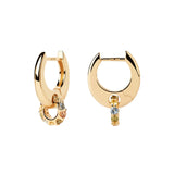 Σκουλαρίκια Pdpaola AR01-B89-U Color Rainbow Spin Hoops