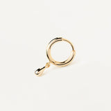Μονό σκουλαρίκι κρίκος PDPAOLA PG01-025-U Essentials Teardrop Hoop σε χρυσό χρώμα με κρεμαστό σε σχήμα δάκρυ.