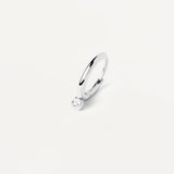 Μονό σκουλαρίκι κρίκος Pdpaola PG02-028-U Essentials Tide Silver ασημί με ζιργκόν.