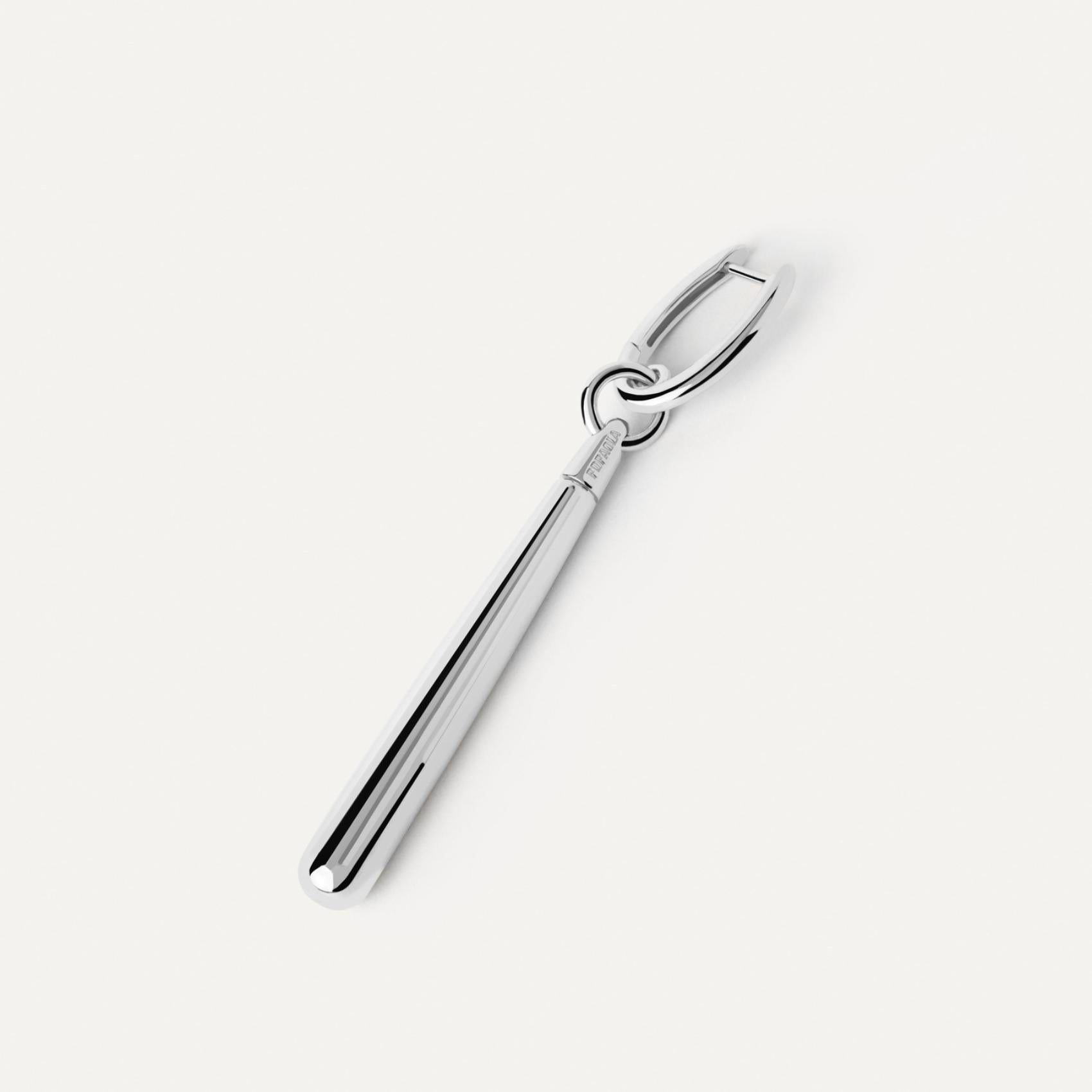 Μονό σκουλαρίκι PG02-144-U Icons Supreme Jupiter Silver ασημί με κρεμαστό σταγόνα.