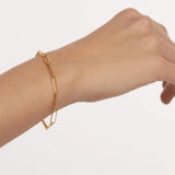 Βραχιόλι αλυσίδα Pdpaola PU01-400-U Essentials Big Statement Chain Gold κρίκο-κρίκο.