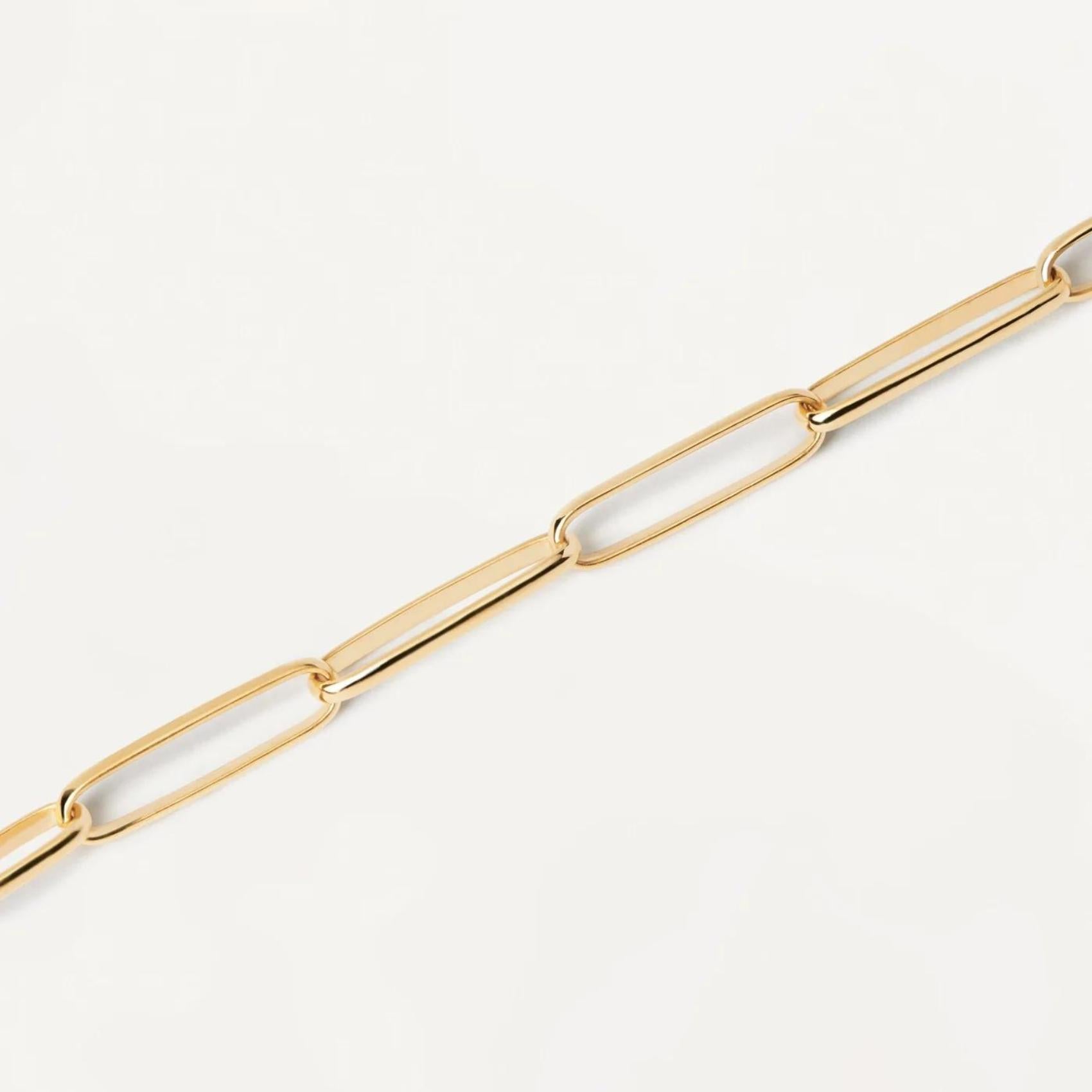 Βραχιόλι αλυσίδα Pdpaola PU01-400-U Essentials Big Statement Chain Gold κρίκο-κρίκο.