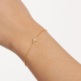 Βραχιόλι Pdpaola PU01-413-U Essentials Laura Gold επίχρυσο με στοιχείο με ζιργκόν.