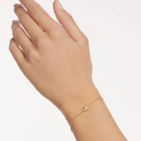 Βραχιόλι Pdpaola PU01-413-U Essentials Laura Gold επίχρυσο με στοιχείο με ζιργκόν.