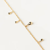 Βραχιόλι Pdpaola PU01-588-U Essentials Teardrop Gold επίχρυσο με κρεμαστά στοιχεία.