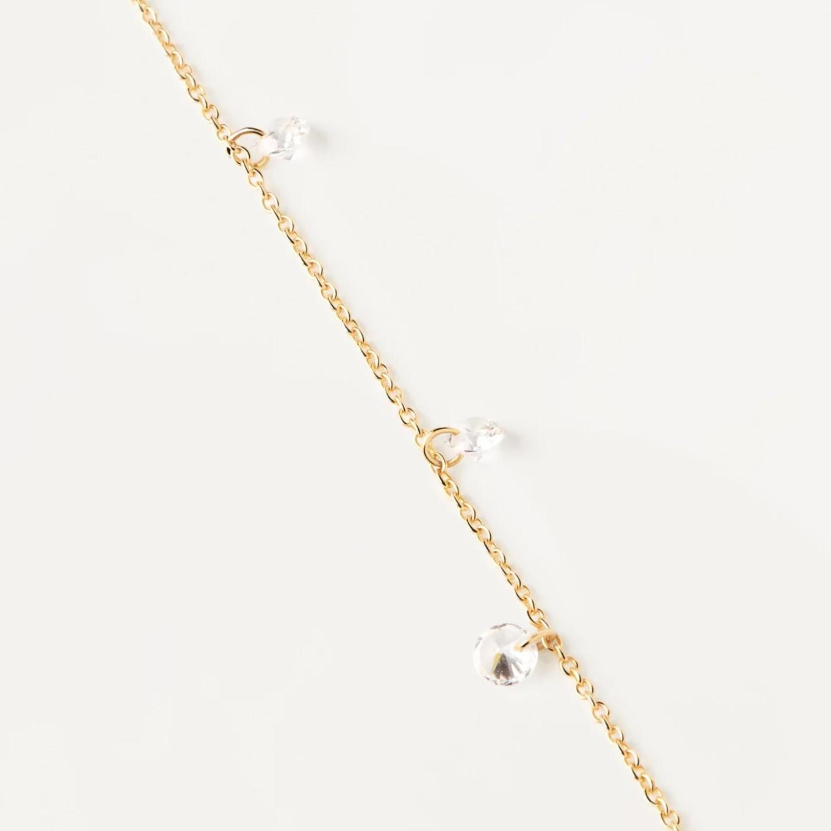 Βραχιόλι Pdpaola PU01-701-S Essentials Serpentine Chain ασήμένιο επιχρυσωμένο με ζιργκόν.