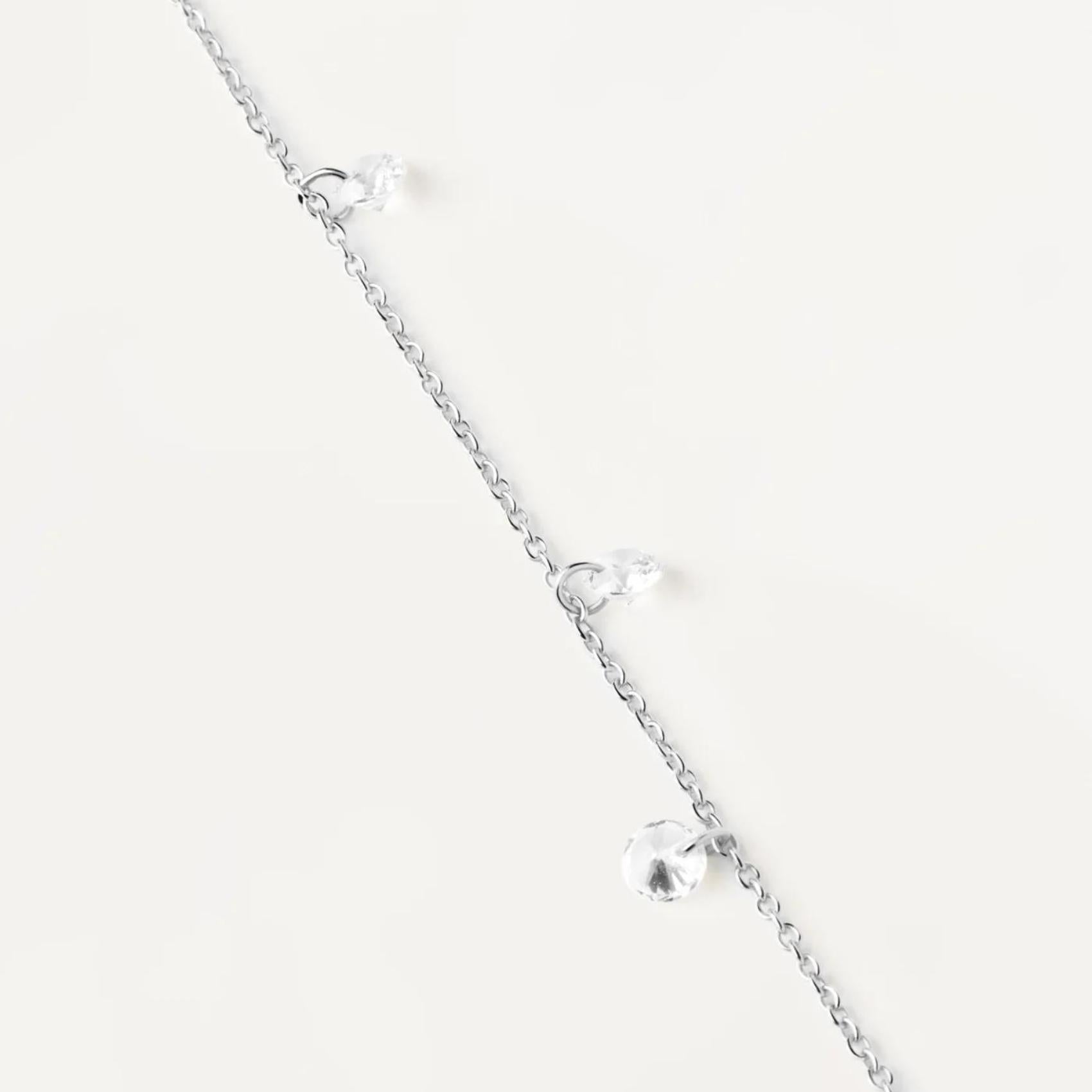Βραχιόλι Pdpaola PU02-594-U Essentials Joy Silver ασήμένιο επιπλατινωμένο με ζιργκόν.