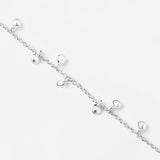 Βραχιόλι Pdpaola PU02-610-U Essentials Bliss Silver ασήμένιο με κρεμαστά με ζιργκόν.