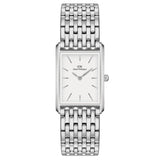 Γυναικείο ρολόι Daniel Wellington Bound 9-Link DW00100706 με ασημί ατσάλινο μπρασελέ και άσπρο τετράγωνο καντράν μεγέθους 32Χ22mm.