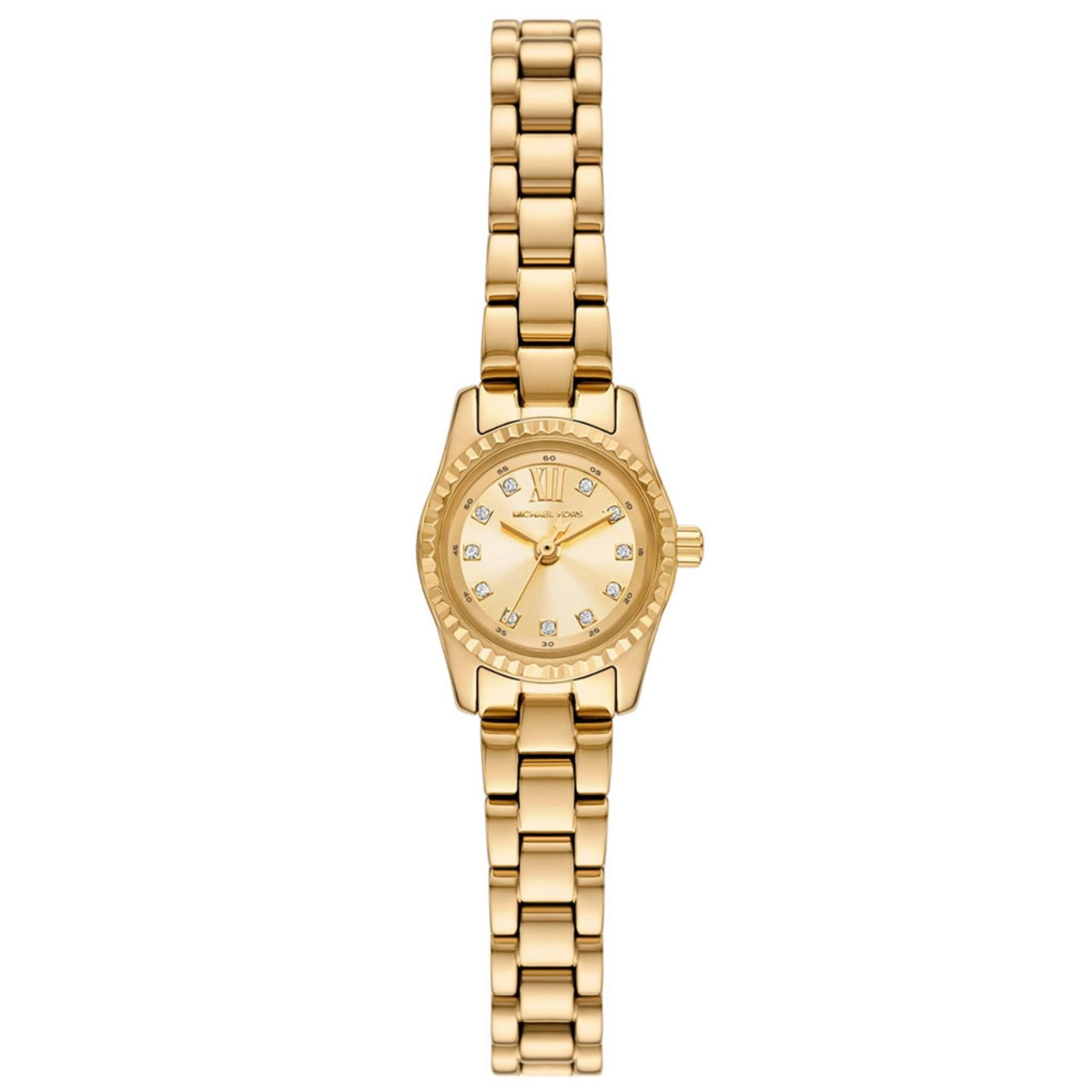 Γυναικείο ρολόι Michael Kors Lexington MK4862 με χρυσό ατσάλινο μπρασελέ και χρυσό καντράν 30mm με ζιργκόν.
