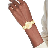 Ρολόι Tommy Hilfiger Sophia 1782697 με χρυσό ατσάλινο μπρασελέ και χρυσό καντράν διαμέτρου 36mm με ζιργκόν.