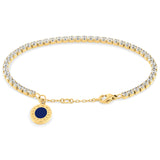 Βραχιόλι Tommy Hilfiger 2780799 ριβιέρα με ζιργκόν και κρεμαστό στοιχείο με μπλε σμάλτο.