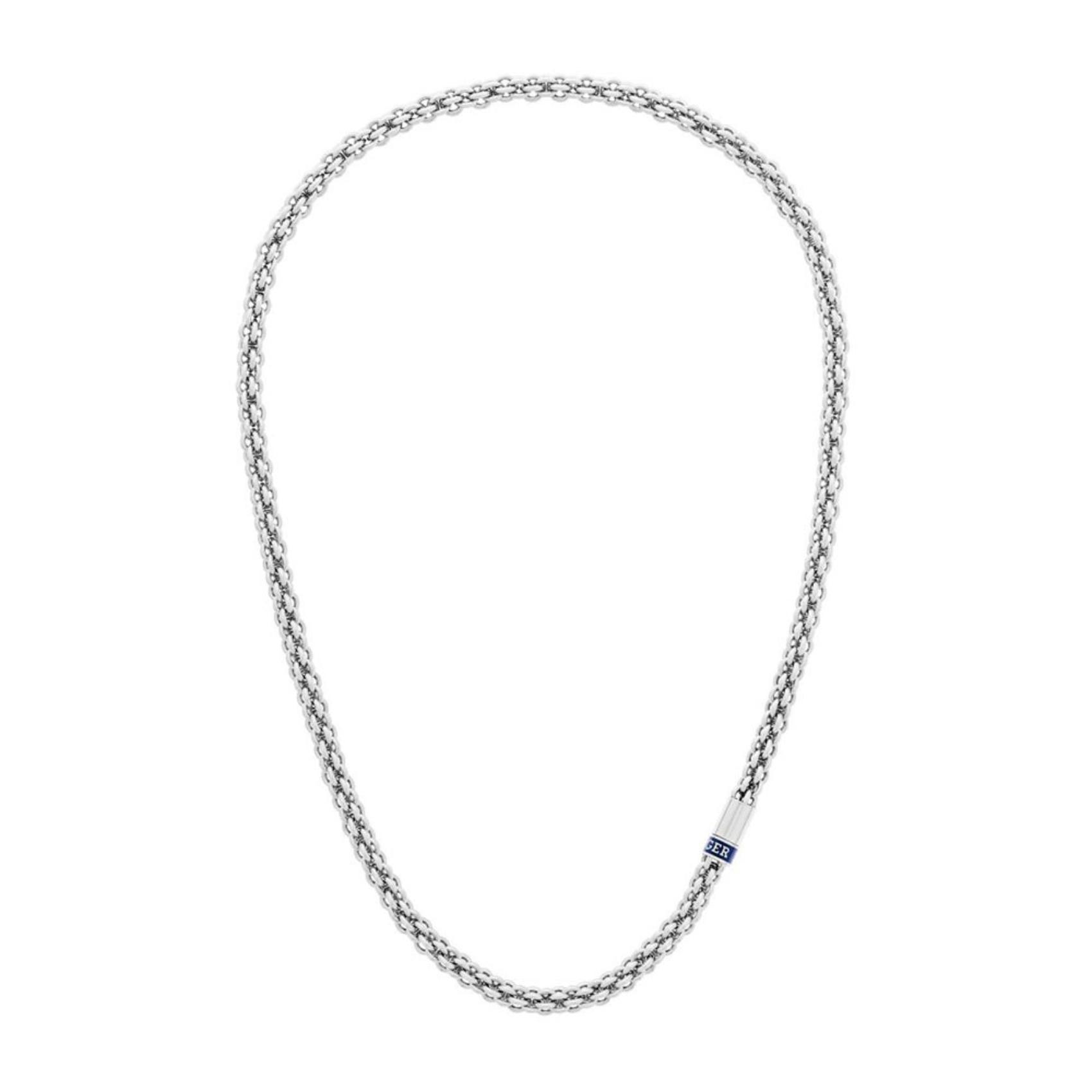 Ανδρικό κολιέ Tommy Hilfiger 2790524, με στοιχείο ενσωματομένο στην αλυσίδα κατασκευασμένο από χειρουργικό ατσάλι σε ασημί χρώμα.