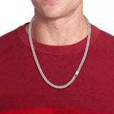 Ανδρικό κολιέ Tommy Hilfiger 2790524, με στοιχείο ενσωματομένο στην αλυσίδα κατασκευασμένο από χειρουργικό ατσάλι σε ασημί χρώμα.