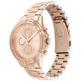 Γυναικείο ρολόι Tommy Hilfiger Ariana 1782505 με ροζ χρυσό ατσάλινο μπρασελέ και ροζ χρυσό καντράν διαμέτρου 38mm με ημέρα και ημερομηνία.