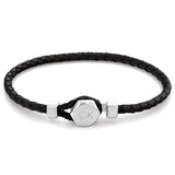 Βραχιόλι Calvin Klein 35000260 Δερμάτινο Μαύρο