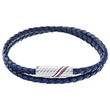 Βραχιόλι Tommy Hilfiger 2790470 Διπλό Μπλε Δερμάτινο