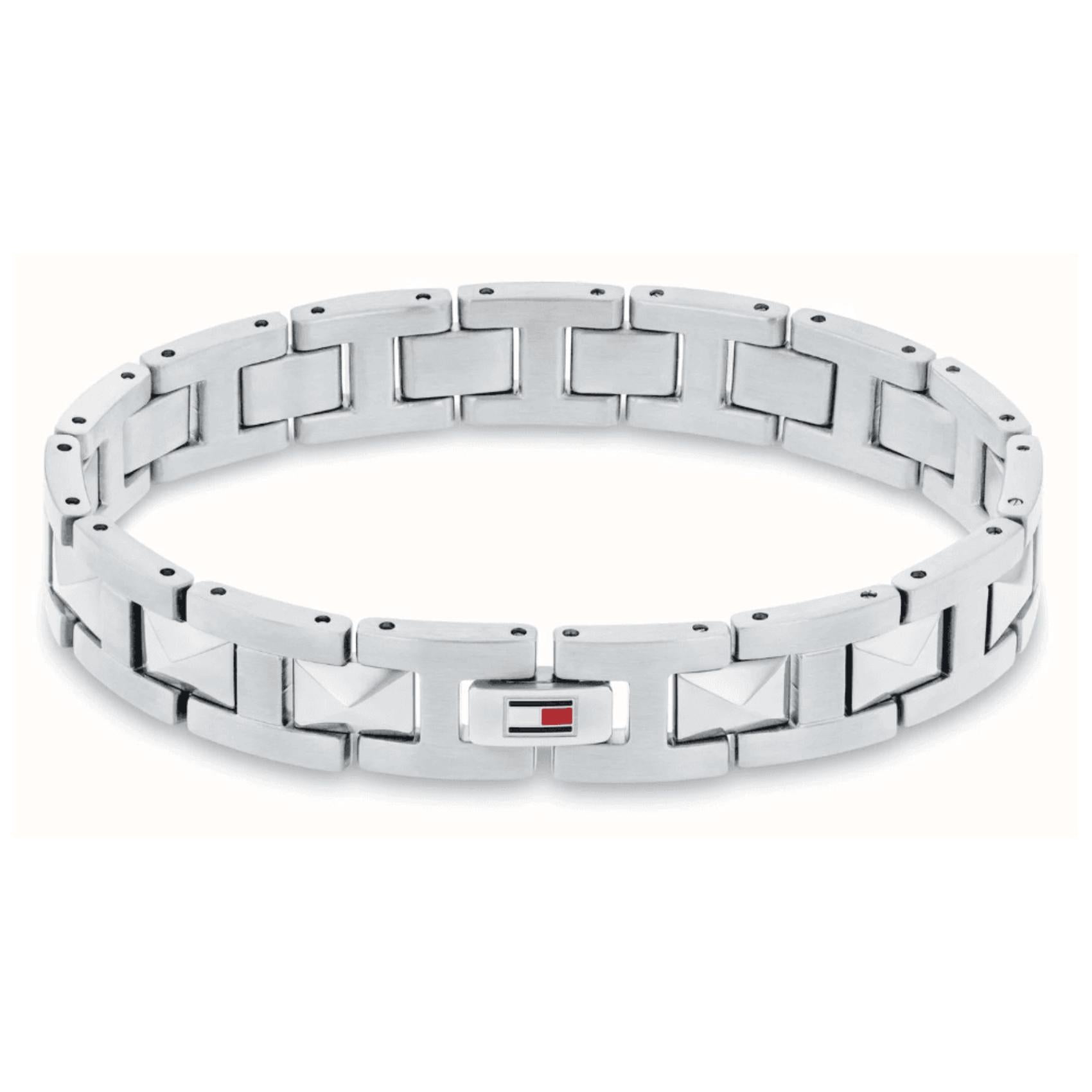 Ανδρικό βραχιόλι χειροπέδα Tommy Hilfiger 2790566 από ατσάλι σε ασημί χρώμα.