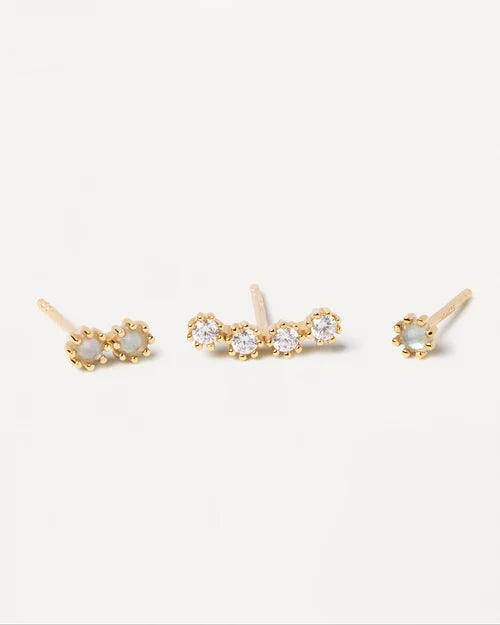 Σκουλαρίκια Ocean Gold Set Ασήμι Επιχρυσωμένο 925 PDPAOLA BU01-051-U