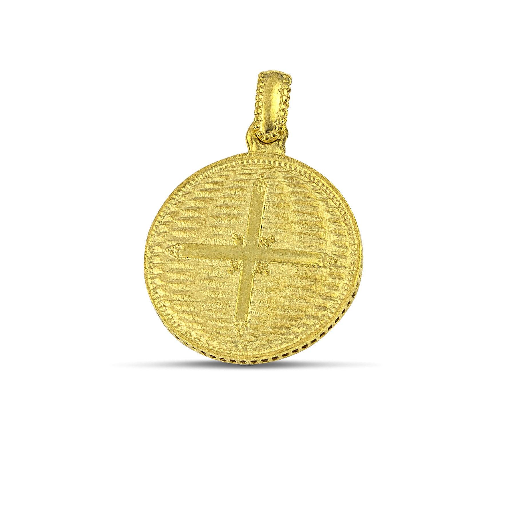 Κωνσταντινάτο μενταγιόν χρυσό Κ14 CT0203.029