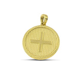 Κωσταντινάτο μενταγιόν από χρυσό 14 καρατίων στρογγυλό