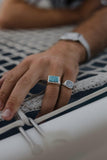 Ασημένιο δαχτυλίδι 925 fingers crossed επιπλατινωμένο RG2201.005